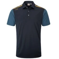 PING MALVERN GOLF POLO SHIRT - NAVY/STORMCLOUD