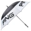Ping 68" Tour Double Canopy Umbrella White Black -Golf Supply Store ping umbrella