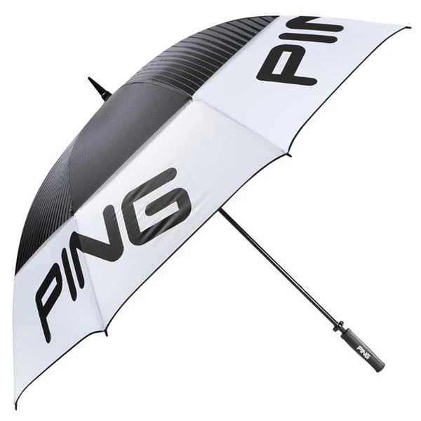 Ping 68" Tour Double Canopy Umbrella White Black 3 Ping 68" Tour Double Canopy Umbrella White Black